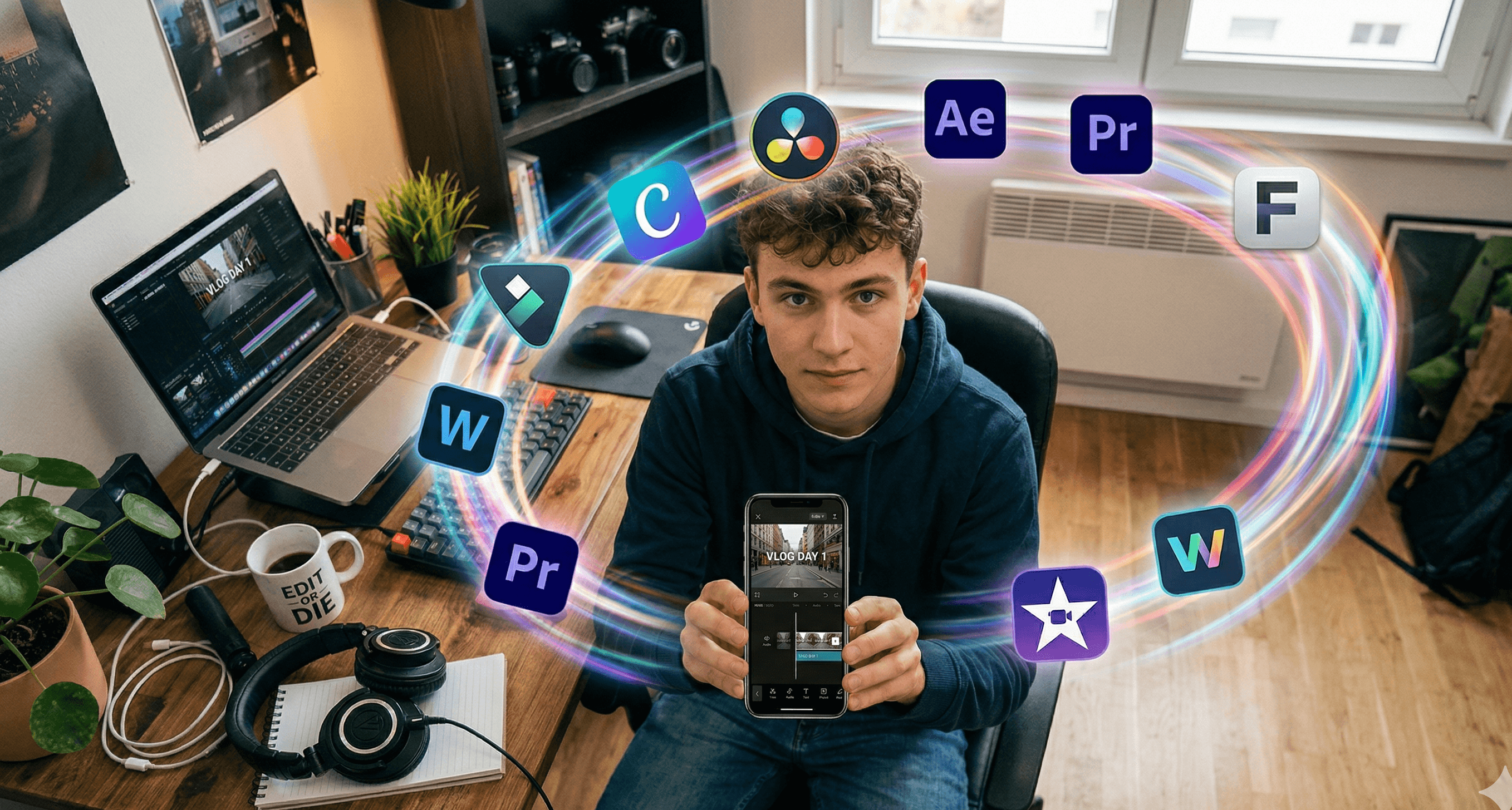 Creator overwhelmed by professional editing tools